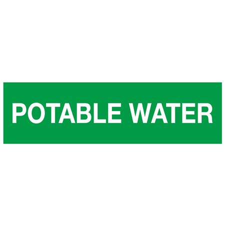 ANSI Pipe Markers Potable Water - Pk/10